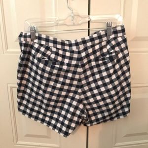 J. Crew Shorts - Jcrew navy gingham shorts 6 J. Crew Shorts - Jcrew navy gingham shorts 6
